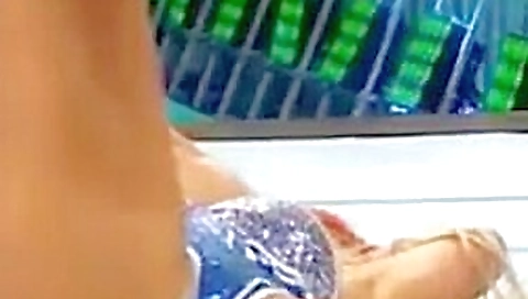 Lana perry wardrobe malfunction at wwe money in the bank