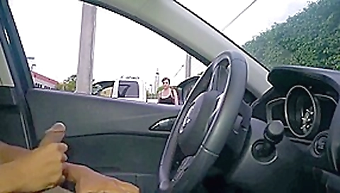 Unfamiliar woman helps to masturbate dick Unfamiliar woman helps to masturbate dick