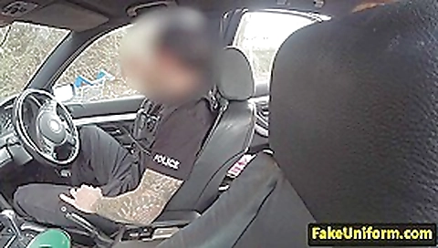Bigtit brit rimmed and fucked outdoors by cop