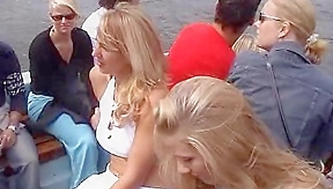 Blonde babes in do it in public Blonde babes in do it in public