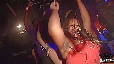 Club Action with Booty Shake and Flashing - SpringbreakLife