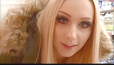 She loves to be fucked in supermarket