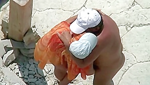 Mature Couple fucking at the Beach