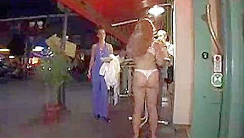 Strip Game Contest at Bar.--CharlottC