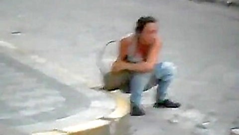 Public piss in the road