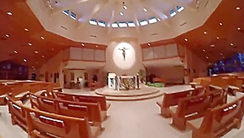Lesbian fun in church blasphemy