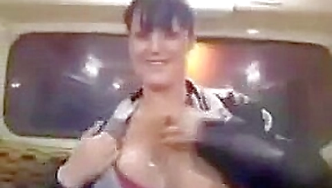 Girls fucking on a public bus