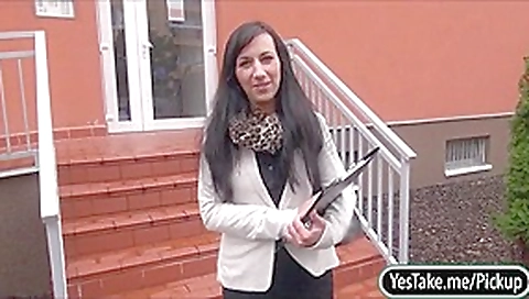 Pretty agent Terra Sweet pussy nailed in exchange for cash