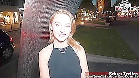 Shy 18yo Ukrainian teen 18+ dating in german street and picked up
