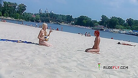 Adorable Nudist Sunbathes Nude Adorable Nudist Sunbathes Nude
