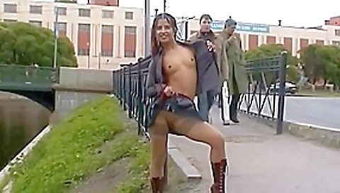 Exhibitionists who love to show it all