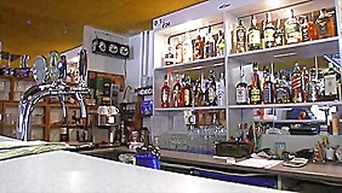 European barmaid Lenka gives head and railed in the bar for cash