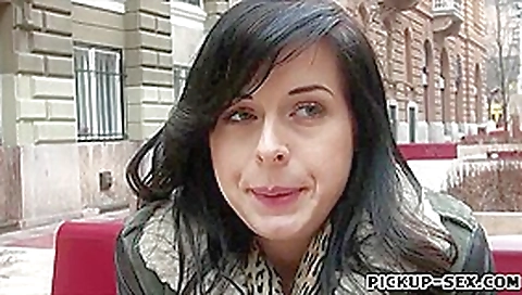 Czech slut Daniella Rose picked up and pussy railed for cash