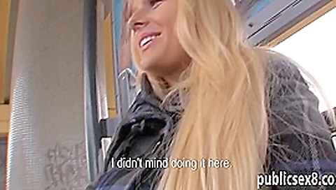 Busty Czech girl creampied by stranger dude in trains toilet