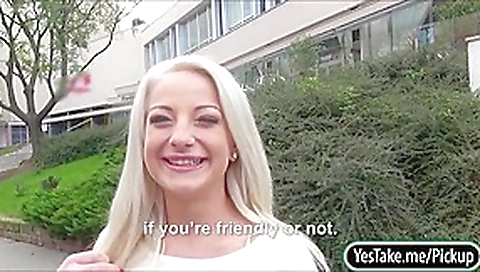 Sexy amateur blonde Eurobabe Anastasia pussy fucked for cash