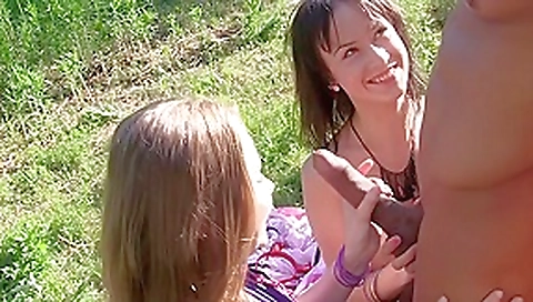 Albina & Ava & Taylor & Zoe in outdoors hardcore video with sexy students 18+