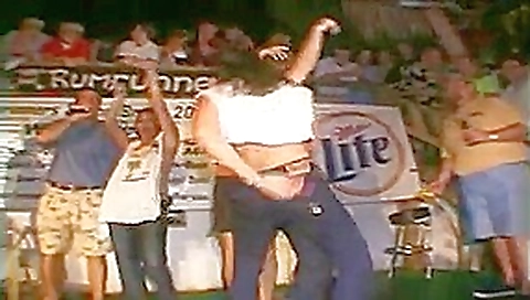 Four friends take it all off at a Spring break 2001