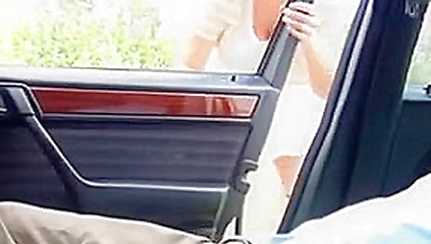 Amateur - Cute Redhead Chubby teen 18+ Car Sex